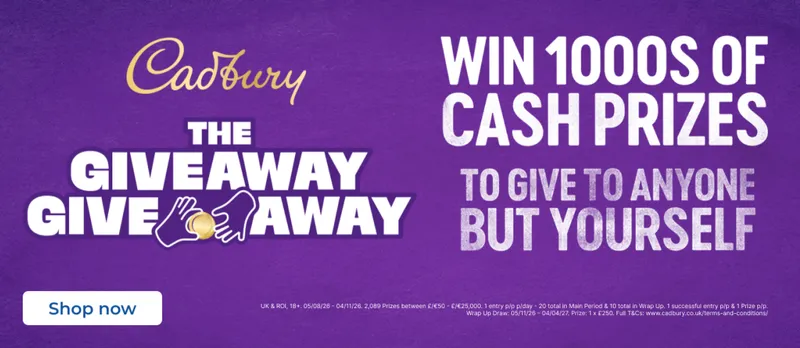 Cadbury's Dairy Milk Giveaway