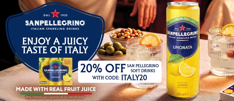 20% off Sanpellegrino