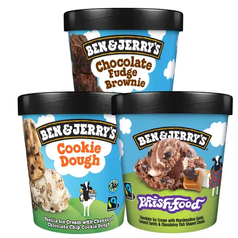 Ben & Jerry's 465ml - Buy One Get One Free