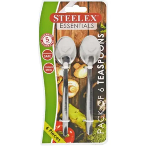 Steelex Essentials Teaspoons 6 Pack