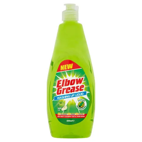 Elbow Grease Washing Up Liquid Apple Fresh 600ml