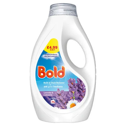 Bold Lavender and Camomile Liquid Laundry Detergent Gel 24 Washes, 744ML