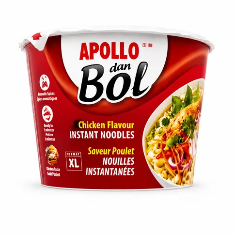 Apollo dan Bol Chicken Flavour Instant Noodles
