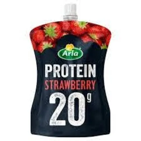 Arla Protein Strawberry Yogurt Pouch 200g