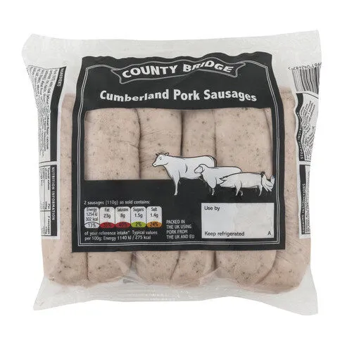 County Bridge Pork Cumberland Sausages 550g