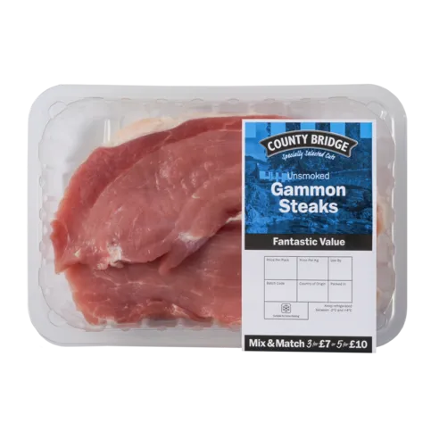 County Bridge Rindless Gammon Steak 300g