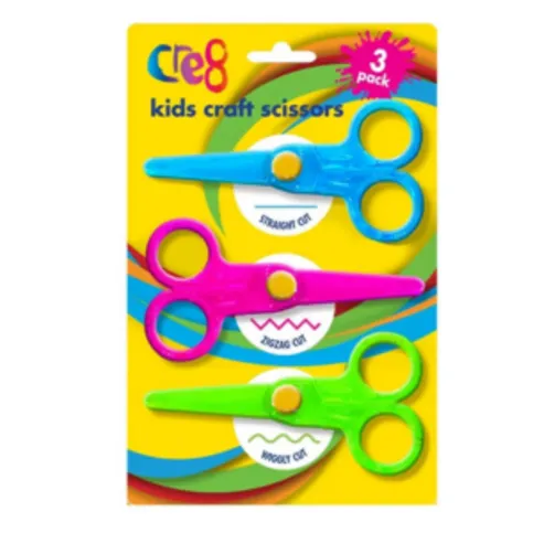 Cre8 Kids Scissors 3pk