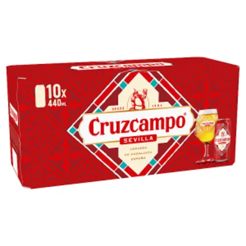 Cruzcampo 10 Pk Can 440ml