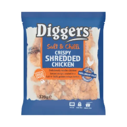 Diggers Original Crispy Shredded Chicken 320g