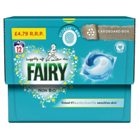 Fairy Non Bio Pods Washing Liquid Capsules 12 Washes