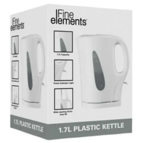 Fine Elements Plastic Kettle White 1.7L