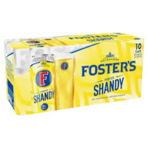 Fosters Lager Shandy Beer 10PACK CAN