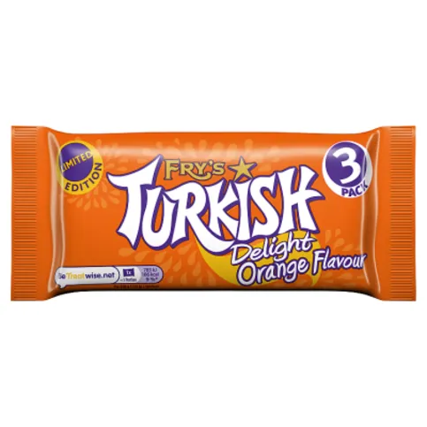 Fry's Limited Edition Turkish Delight Orange Flavour 3 x 51g (153g)
