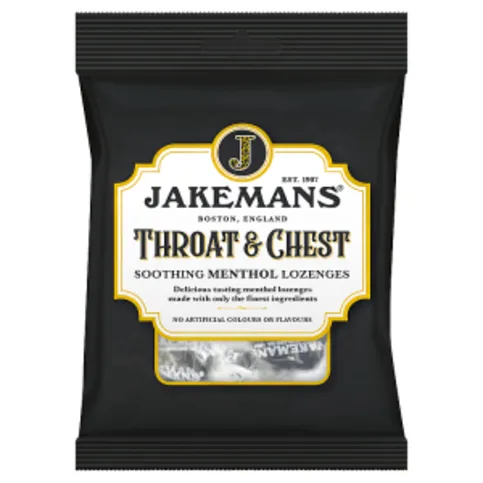 Jakemans Throat & Chest Soothing Menthol Lozenges 160g