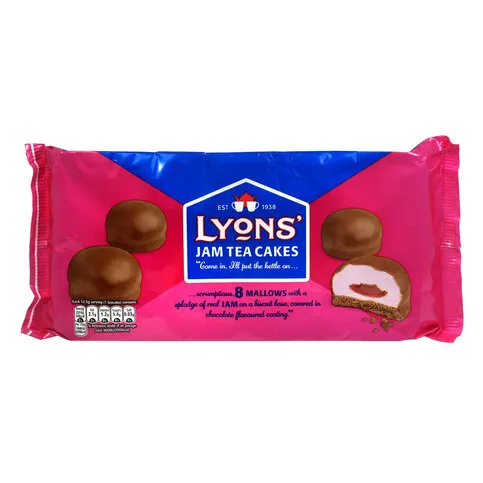 Lyons Jam Tea Cakes 100g