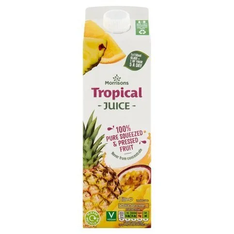Morrisons 100% Fruit Tropical Juice 1L