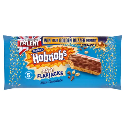 McVitie's Hobnobs Oaty Flapjacks Milk Chocolate 5 pack