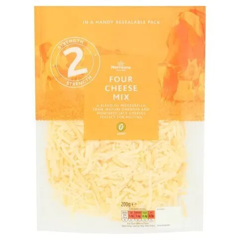 Morrisons Four Cheese Grated Mix 200g