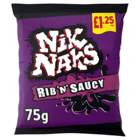 Nik Naks Rib 'n' Saucy PMP 1.25 75g