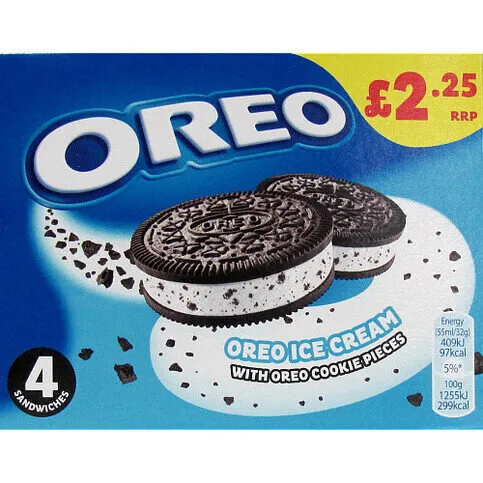 Oreo Ice Cream Sandwich 4 x 55ml