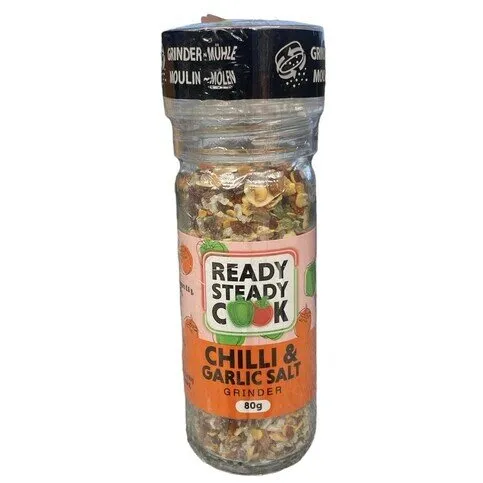 Ready Steady Cook Chilli & Garlic Salt Grinder 80g