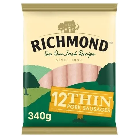 Richmond Thin Pork Sausages 12 pack 340g