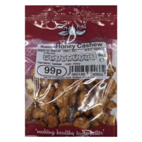 Roy Nut Roasted Honey Cashew 60g