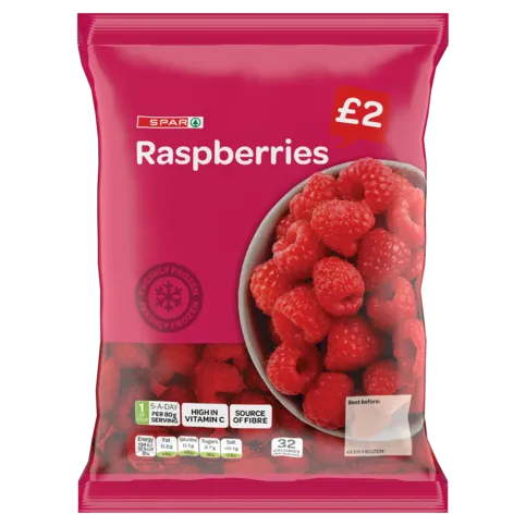 SPAR Frozen Raspberries 350g