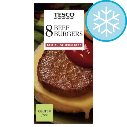 Tesco Beef Burgers 8 Pack