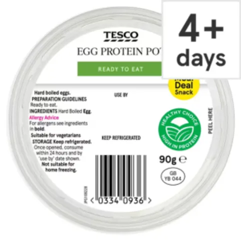 Tesco Egg Protein Pot 90g