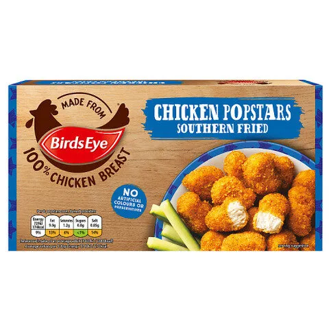 Birds Eye Chicken Popstars Southern Fried 150g