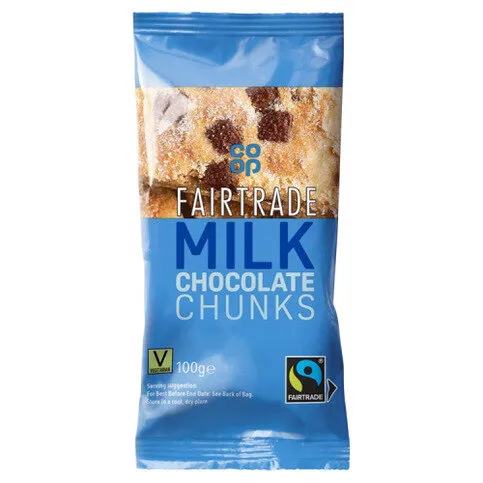 Co-op Milk Chocolate Chunks 100g
