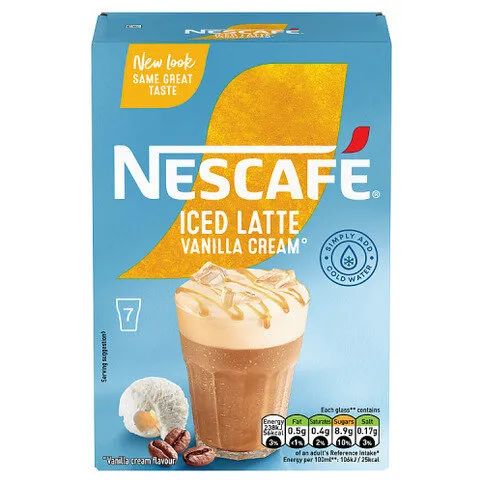 Nescafe Iced Latte Vanilla Cream 7 x 15g (105g)