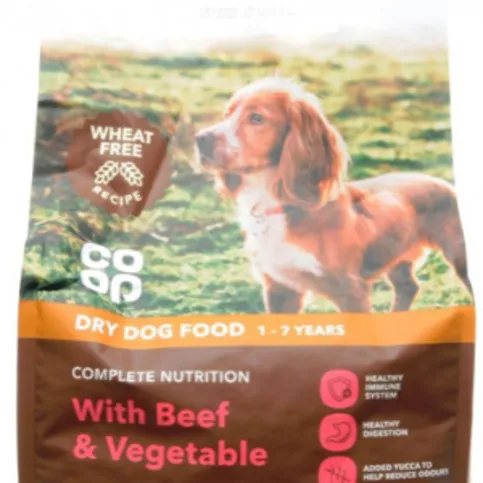 Co-op Dry Dog Food with Beef & Vegetables +1 Year 2kg