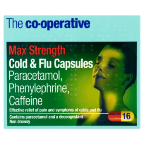 Co-op Max Strength Cold & Flu Capsules 16s