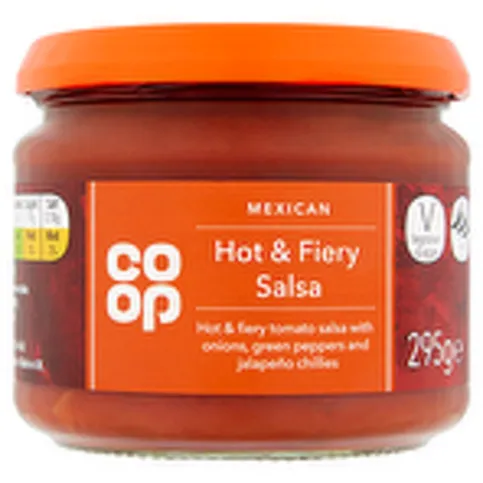 Co Op Mexican Hot & Fiery Salsa 295g