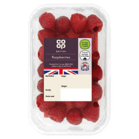 Co-op Raspberries 125g