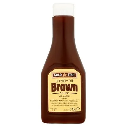 Gold Star Chip Shop Style Brown Sauce with Sweetener 320g