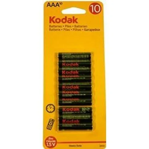 Kodak Super Heavy Duty Zinc AAA 10 Pack