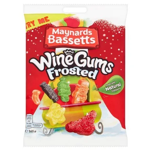 Maynards Bassetts Wine Gums Frosted Sweets Bag 165g