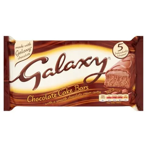 Galaxy Chocolate Cake Bars 5 Pack