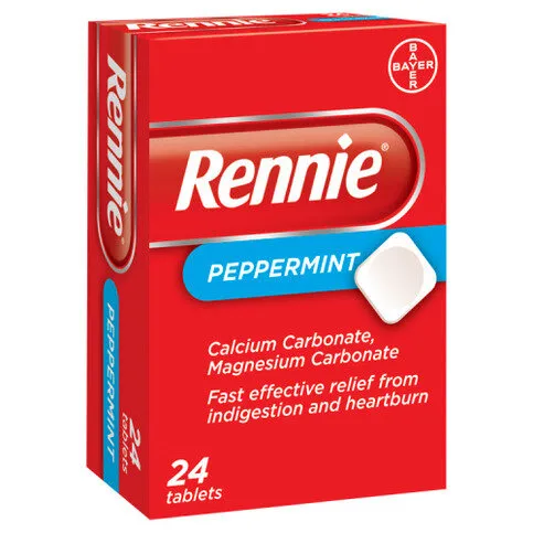 Rennie Peppermint Indigestion Tablets 24s