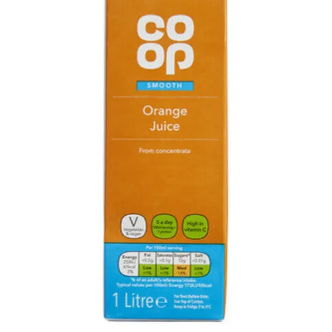 Co-op Smooth Orange Juice 1 Litre