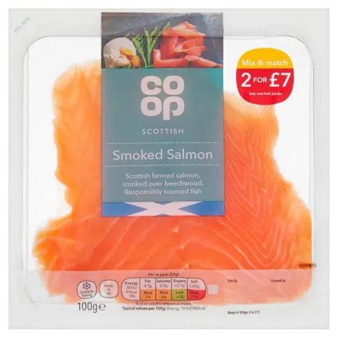 Co-op Smoked Salmon  100g