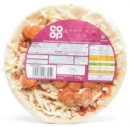 Co-op Snack Pepperoni Pizza 114g