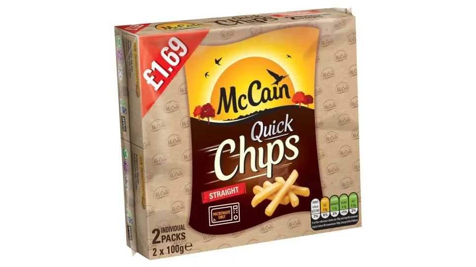 McCain Quick Chips Straight Cut 2 pack