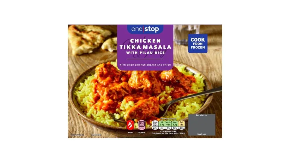 One Stop Chicken Tikka Masala with Pilau Rice 400g
