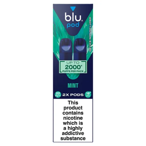 Reduced - blu pod Mint 20mg/ml 2 x 2ml