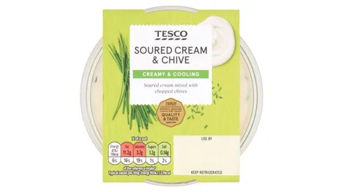 Tesco Soured Cream & Chive Dip 200g