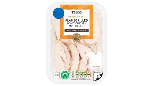 Tesco Ready To Eat F/G Chicken Mini Fillets 160g
